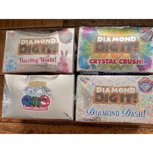 Grin Studios Diamond Dig It Jewels 4-Pack Four different Types BRAND NEW